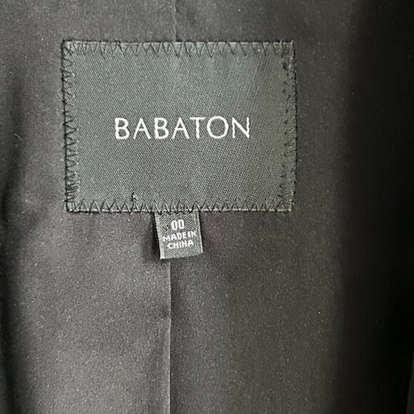 ARITZIA Babaton Black Crepe Dominik Blazer US 00 - Picture 5 of 6